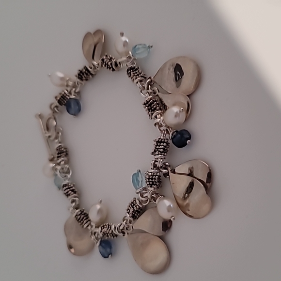 925 Dangle Pearl  Bracelet - Picture 4 of 4